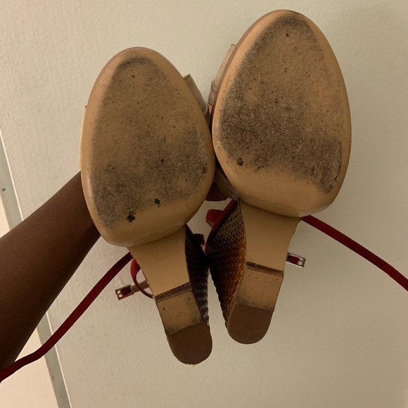 Salvatore Ferregamo Wedge with Wicker Heels - 10 - Picture 6 of 8